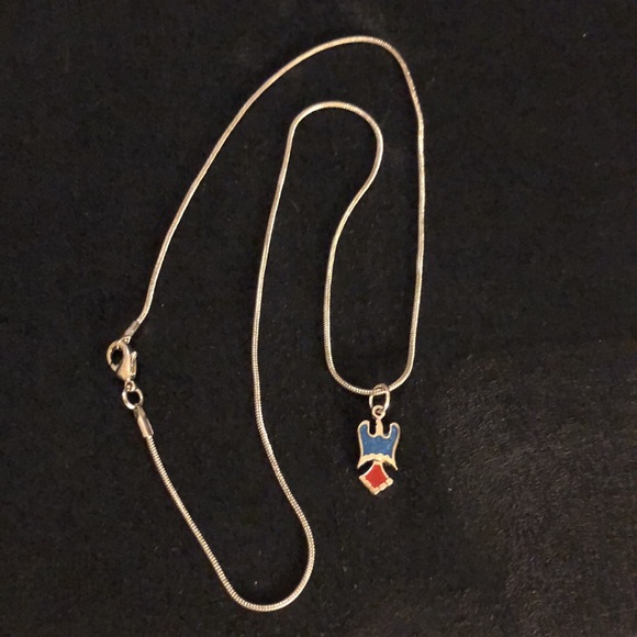 VTG 1970s Native American Pendant Necklace Turquoise/925/Stainless Steel. - Picture 5 of 8